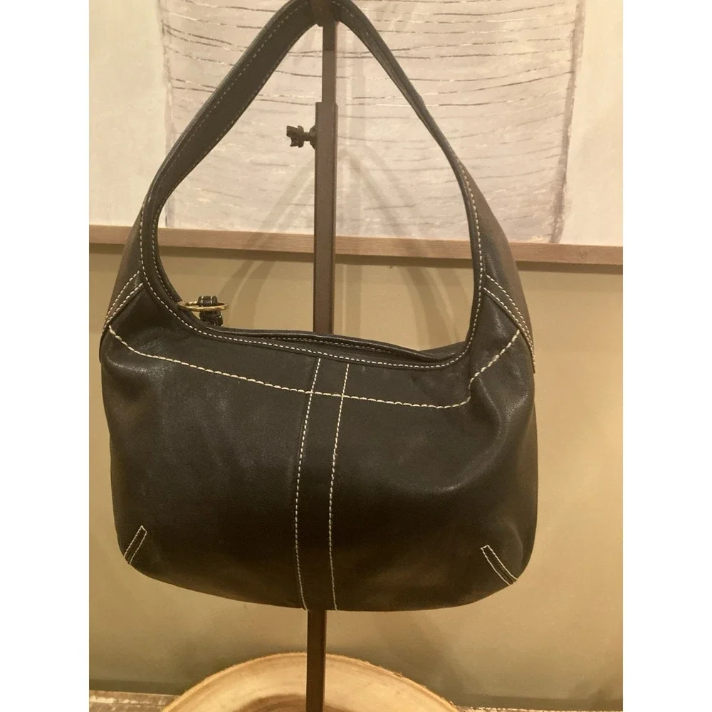 Coach Vintage Leather Ergo 10739‎ Shoulder Bag In Black Y2K Hard 2 Find Rare